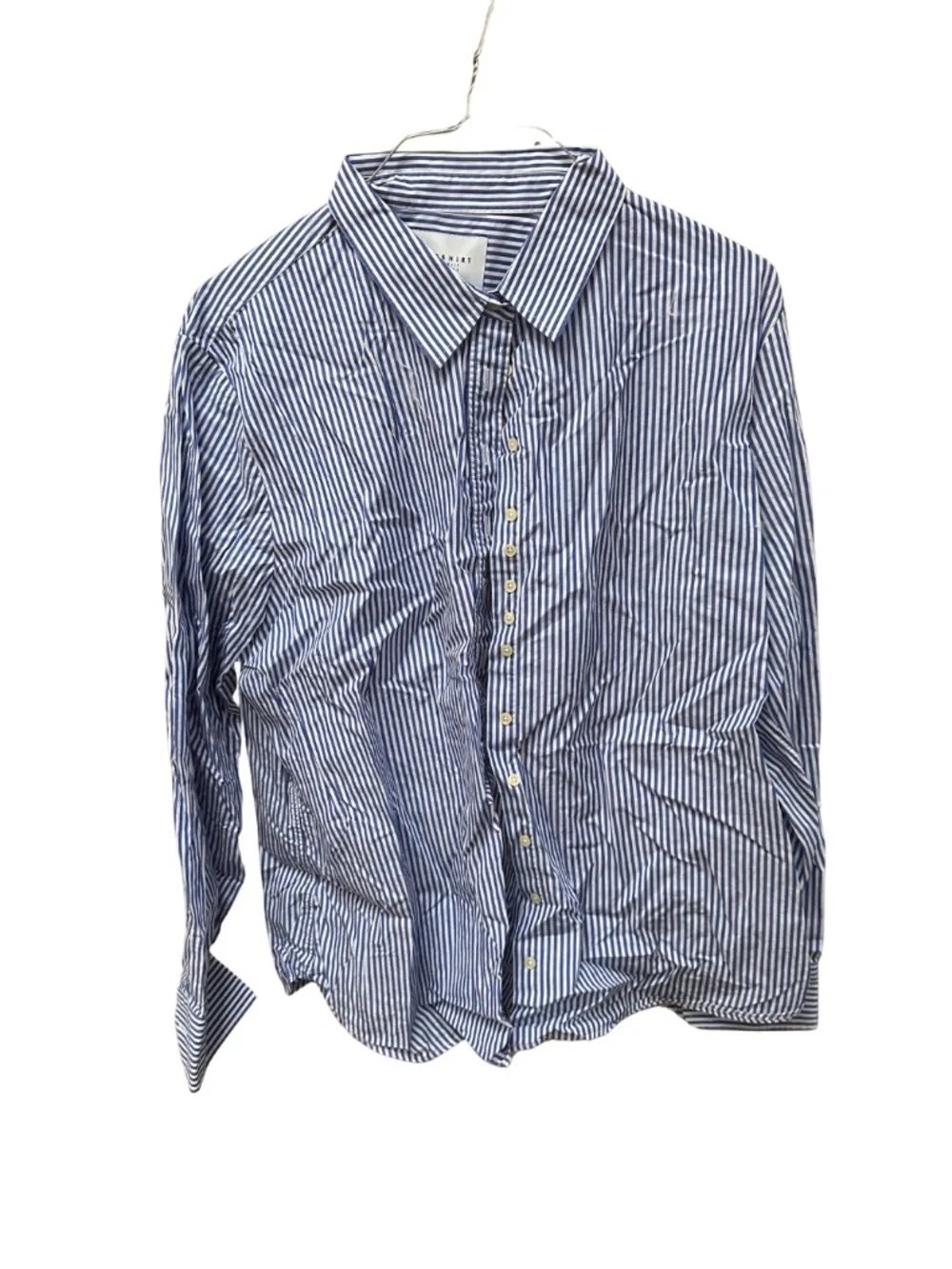 The Shirt The Boyfriend Shirt Blue and White Striped Button Down - Women's 2XL - Picture 3 of 3